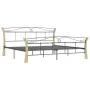 Estructura de cama de metal negra 200x200 cm de vidaXL, Camas y somieres - Ref: Foro24-324889, Precio: 149,74 €, Descuento: %