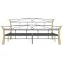 Estructura de cama de metal negra 200x200 cm de vidaXL, Camas y somieres - Ref: Foro24-324889, Precio: 149,74 €, Descuento: %
