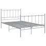 Gray metal bed frame 120x200 cm by vidaXL, Beds and slatted bases - Ref: Foro24-324954, Price: 92,76 €, Discount: %