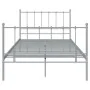 Estructura de cama de metal gris 120x200 cm de vidaXL, Camas y somieres - Ref: Foro24-324954, Precio: 92,76 €, Descuento: %