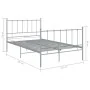 Estructura de cama de metal gris 120x200 cm de vidaXL, Camas y somieres - Ref: Foro24-324954, Precio: 92,76 €, Descuento: %