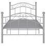 Estructura de cama de metal gris 100x200 cm de vidaXL, Camas y somieres - Ref: Foro24-324993, Precio: 109,47 €, Descuento: %