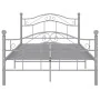 Estructura de cama de metal gris 120x200 cm de vidaXL, Camas y somieres - Ref: Foro24-324996, Precio: 118,12 €, Descuento: %