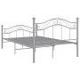 Estructura de cama de metal gris 120x200 cm de vidaXL, Camas y somieres - Ref: Foro24-324996, Precio: 118,12 €, Descuento: %
