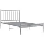 Estructura de cama de metal gris 100x200 cm de vidaXL, Camas y somieres - Ref: Foro24-325014, Precio: 115,80 €, Descuento: %