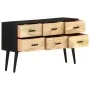 Solid mango wood sideboard 110x33x64 cm by vidaXL, Sideboards - Ref: Foro24-322678, Price: 168,64 €, Discount: %