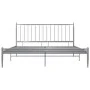 Gray metal bed frame 140x200 cm by vidaXL, Beds and slatted bases - Ref: Foro24-325020, Price: 144,30 €, Discount: %