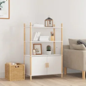 Hoher Schrank aus weißem Sperrholz 80x40x121 cm von vidaXL, Sideboards - Ref: Foro24-345699, Preis: 89,08 €, Rabatt: %