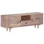 Solid acacia wood TV cabinet 118x30x40 cm by vidaXL, TV Furniture - Ref: Foro24-322684, Price: 129,03 €, Discount: %