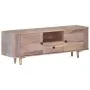 Solid acacia wood TV cabinet 118x30x40 cm by vidaXL, TV Furniture - Ref: Foro24-322684, Price: 129,03 €, Discount: %