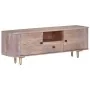 Solid acacia wood TV cabinet 118x30x40 cm by vidaXL, TV Furniture - Ref: Foro24-322684, Price: 129,03 €, Discount: %