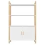 Hoher Schrank aus weißem Sperrholz 80x40x121 cm von vidaXL, Sideboards - Ref: Foro24-345699, Preis: 89,08 €, Rabatt: %