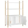 Hoher Schrank aus weißem Sperrholz 80x40x121 cm von vidaXL, Sideboards - Ref: Foro24-345699, Preis: 89,08 €, Rabatt: %