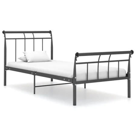Schwarzer Metallbettrahmen 90x200 cm von vidaXL, Betten und Lattenroste - Ref: Foro24-325030, Preis: 70,40 €, Rabatt: %