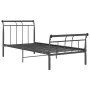 Schwarzer Metallbettrahmen 90x200 cm von vidaXL, Betten und Lattenroste - Ref: Foro24-325030, Preis: 70,40 €, Rabatt: %