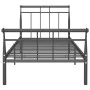 Schwarzer Metallbettrahmen 90x200 cm von vidaXL, Betten und Lattenroste - Ref: Foro24-325030, Preis: 70,40 €, Rabatt: %
