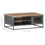 Solid gray acacia wood coffee table 90x50x35 cm by vidaXL, Coffee table - Ref: Foro24-323500, Price: 157,69 €, Discount: %