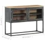 Solid acacia wood sideboard in gray, 100x30x70 cm by vidaXL, Sideboards - Ref: Foro24-323502, Price: 216,20 €, Discount: %