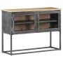 Solid acacia wood sideboard in gray, 100x30x70 cm by vidaXL, Sideboards - Ref: Foro24-323502, Price: 216,20 €, Discount: %