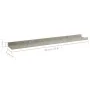 Wandregale 4 Einheiten betongrau 60x9x3 cm von vidaXL, Regale und Regale - Ref: Foro24-326705, Preis: 32,02 €, Rabatt: %