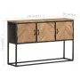 Aparador de madera maciza de acacia 120x30x75 cm de vidaXL, Aparadores - Ref: Foro24-323529, Precio: 169,62 €, Descuento: %