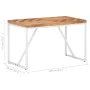 Esstisch aus massivem Akazien- und Mangoholz, 120 x 60 x 76 cm von vidaXL, Küchen- und Esstische - Ref: Foro24-323545, Preis:...