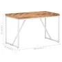Solid acacia and mango wood dining table 120x60x76 cm by vidaXL, Kitchen and dining tables - Ref: Foro24-323545, Price: 177,6...