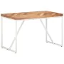 Esstisch aus massivem Akazien- und Mangoholz, 120 x 60 x 76 cm von vidaXL, Küchen- und Esstische - Ref: Foro24-323545, Preis:...