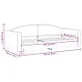Taupegraues Stoffschlafsofa 80x200 cm von vidaXL, Betten und Lattenroste - Ref: Foro24-354109, Preis: 182,04 €, Rabatt: %