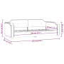 Sofá cama tela gris oscuro 80x200 cm de vidaXL, Camas y somieres - Ref: Foro24-354201, Precio: 187,34 €, Descuento: %