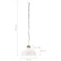 Industrial pendant lamp 58 cm white E27 by vidaXL, Lamps - Ref: Foro24-320832, Price: 72,58 €, Discount: %
