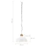 Industrielle Pendelleuchte 58 cm weiß E27 von vidaXL, Lampen - Ref: Foro24-320832, Preis: 72,59 €, Rabatt: %