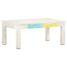 White solid mango wood coffee table 110x60x45 cm by vidaXL, Coffee table - Ref: Foro24-323555, Price: 110,74 €, Discount: %
