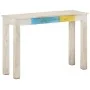 Rough white mango wood console table 115x35x77 cm by vidaXL, Side tables - Ref: Foro24-323556, Price: 83,83 €, Discount: %