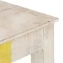 Rough white mango wood console table 115x35x77 cm by vidaXL, Side tables - Ref: Foro24-323556, Price: 83,83 €, Discount: %