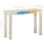 Rough white mango wood console table 115x35x77 cm by vidaXL, Side tables - Ref: Foro24-323556, Price: 83,83 €, Discount: %
