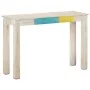 Rough white mango wood console table 115x35x77 cm by vidaXL, Side tables - Ref: Foro24-323556, Price: 83,83 €, Discount: %