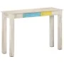 Rough white mango wood console table 115x35x77 cm by vidaXL, Side tables - Ref: Foro24-323556, Price: 83,83 €, Discount: %