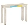 Rough white mango wood console table 115x35x77 cm by vidaXL, Side tables - Ref: Foro24-323556, Price: 83,83 €, Discount: %