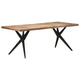 Recycled solid wood dining table 200x90x76 cm by vidaXL, Kitchen and dining tables - Ref: Foro24-323573, Price: 379,61 €, Dis...