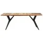 Recycled solid wood dining table 200x90x76 cm by vidaXL, Kitchen and dining tables - Ref: Foro24-323573, Price: 379,59 €, Dis...