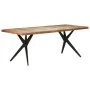 Esstisch aus recyceltem Massivholz, 200 x 90 x 76 cm von vidaXL, Küchen- und Esstische - Ref: Foro24-323573, Preis: 379,59 €,...