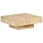 Solid mango wood coffee table 80x80x28 cm by vidaXL, Coffee table - Ref: Foro24-323592, Price: 182,42 €, Discount: %