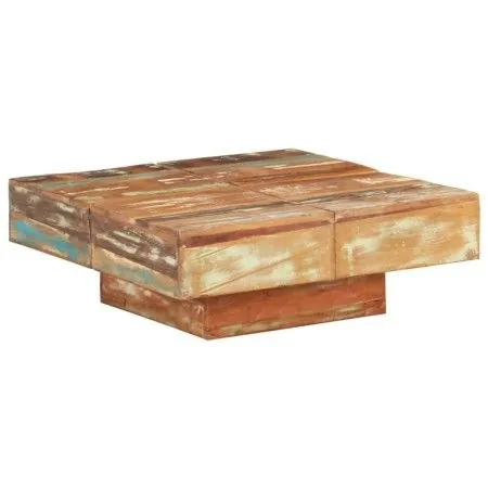 Solid recycled wood coffee table 80x80x28 cm by vidaXL, Coffee table - Ref: Foro24-323594, Price: 153,59 €, Discount: %