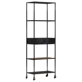 Regal aus rauem Mangoholz und Eisen, 60 x 35 x 180 cm von vidaXL, Bücherregale und Regale - Ref: Foro24-323735, Preis: 134,59...