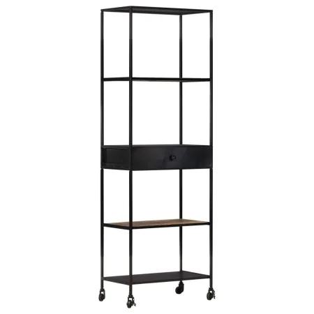 Regal aus rauem Mangoholz und Eisen, 60 x 35 x 180 cm von vidaXL, Bücherregale und Regale - Ref: Foro24-323735, Preis: 134,59...
