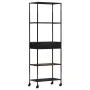 Rough mango wood and iron shelf 60x35x180 cm by vidaXL, Bookcases and shelves - Ref: Foro24-323735, Price: 134,59 €, Discount: %