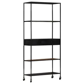 Raue Mangoholz- und Eisenregal 80x35x180 cm von vidaXL, Bücherregale und Regale - Ref: Foro24-323734, Preis: 144,96 €, Rabatt: %