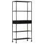 Rough mango wood and iron shelf 80x35x180 cm by vidaXL, Bookcases and shelves - Ref: Foro24-323734, Price: 144,82 €, Discount: %