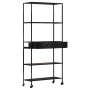 Rough mango wood and iron shelf 80x35x180 cm by vidaXL, Bookcases and shelves - Ref: Foro24-323734, Price: 144,82 €, Discount: %